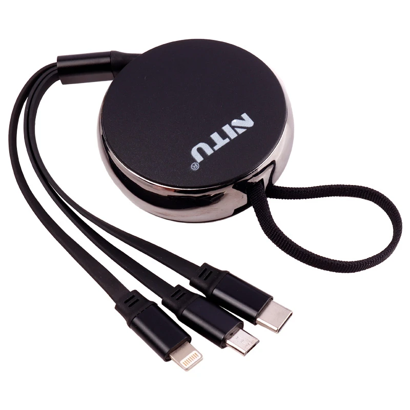 کابل سه سر فست شارژ نیتو NT-UC090 طول 1.2 متر
