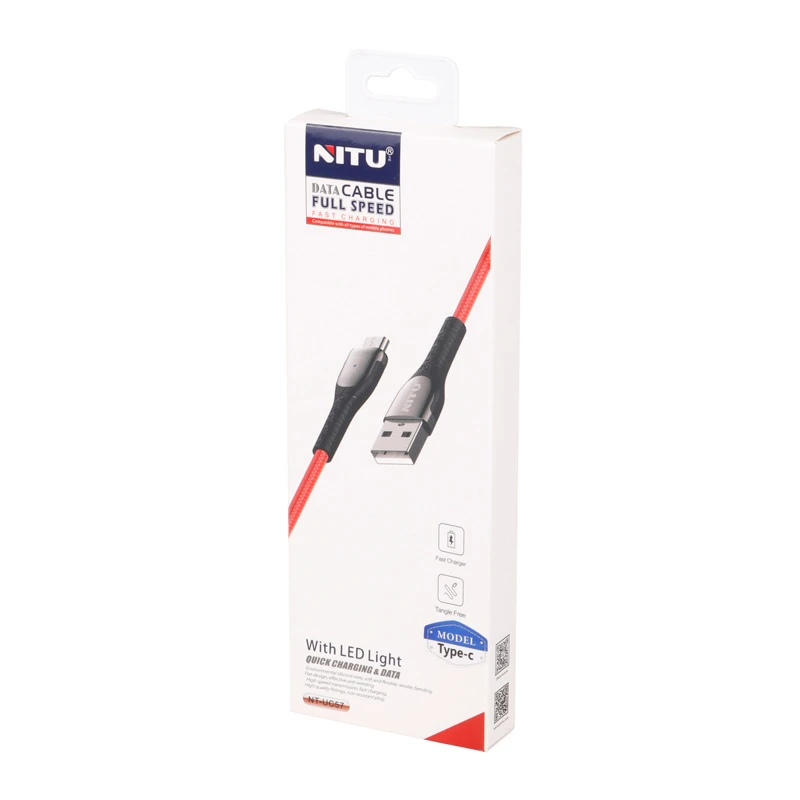کابل تایپ سی فست شارژ 2.4 آمپر نیتو NT-UC57 طول 1 متر
