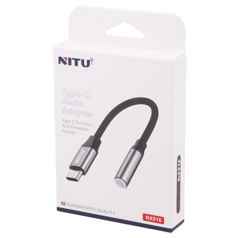 تبدیل Nitu NX016 Type-C to AUX 10cm