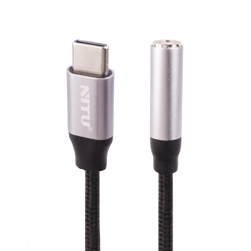 تبدیل Nitu NX016 Type-C to AUX 10cm