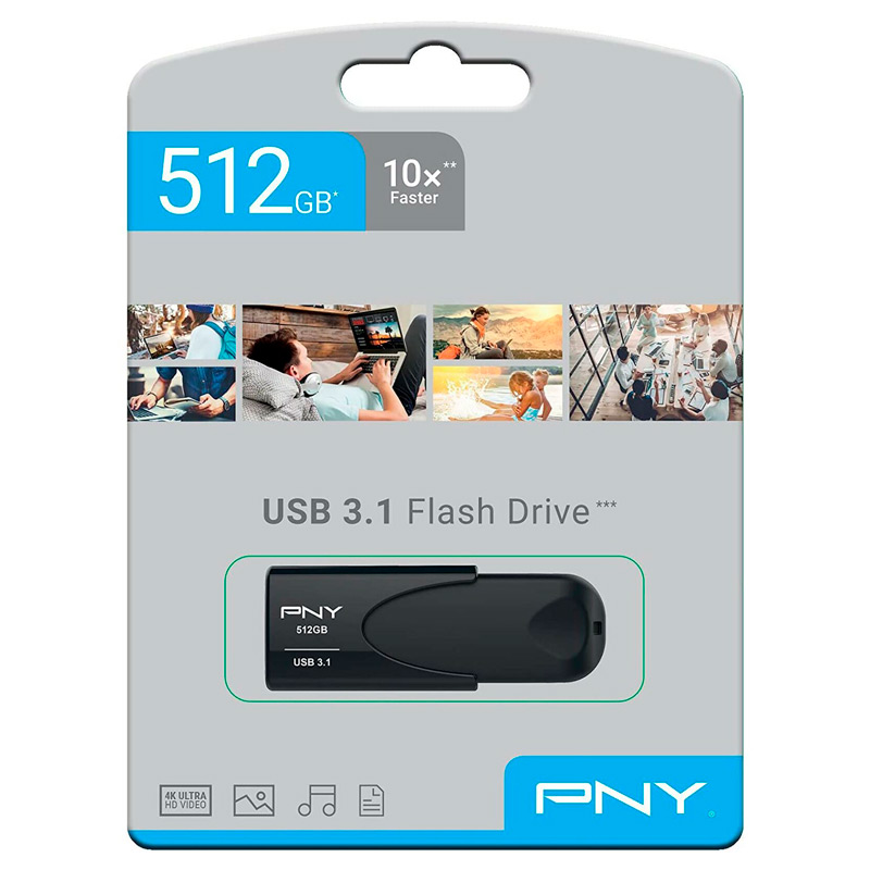 فلش 512 گیگ پی ان وای PNY Attache 4 USB3.1