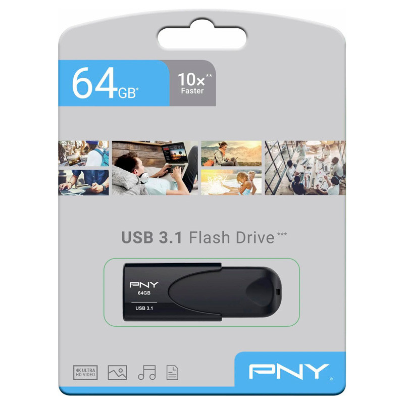 فلش 64 گیگ پی ان وای PNY Attache 4 USB3.1