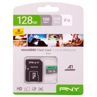 رم میکرو 128 گیگ پی ان وای PNY Elite A1 V10 U1 C10 100MB/s + خشاب