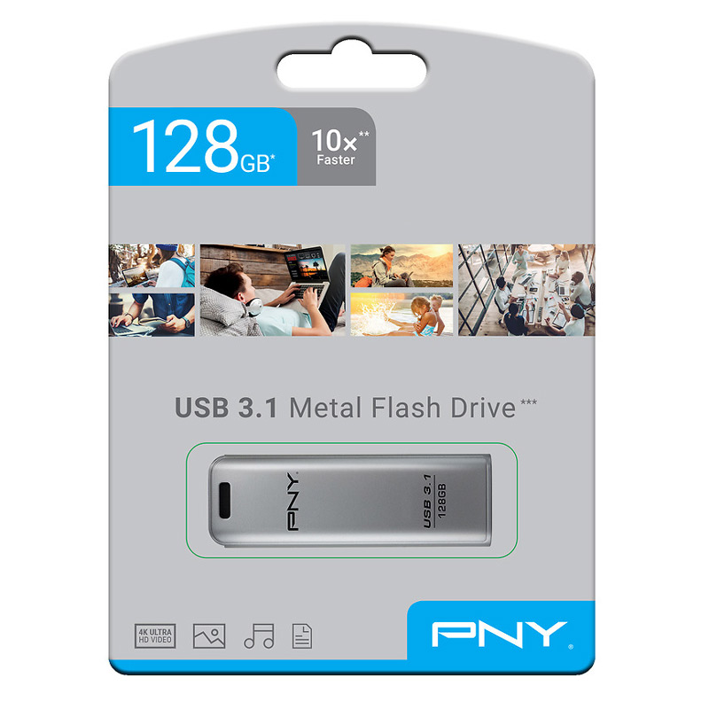 فلش 128 گیگ پی ان وای PNY Elite Steel USB3.1