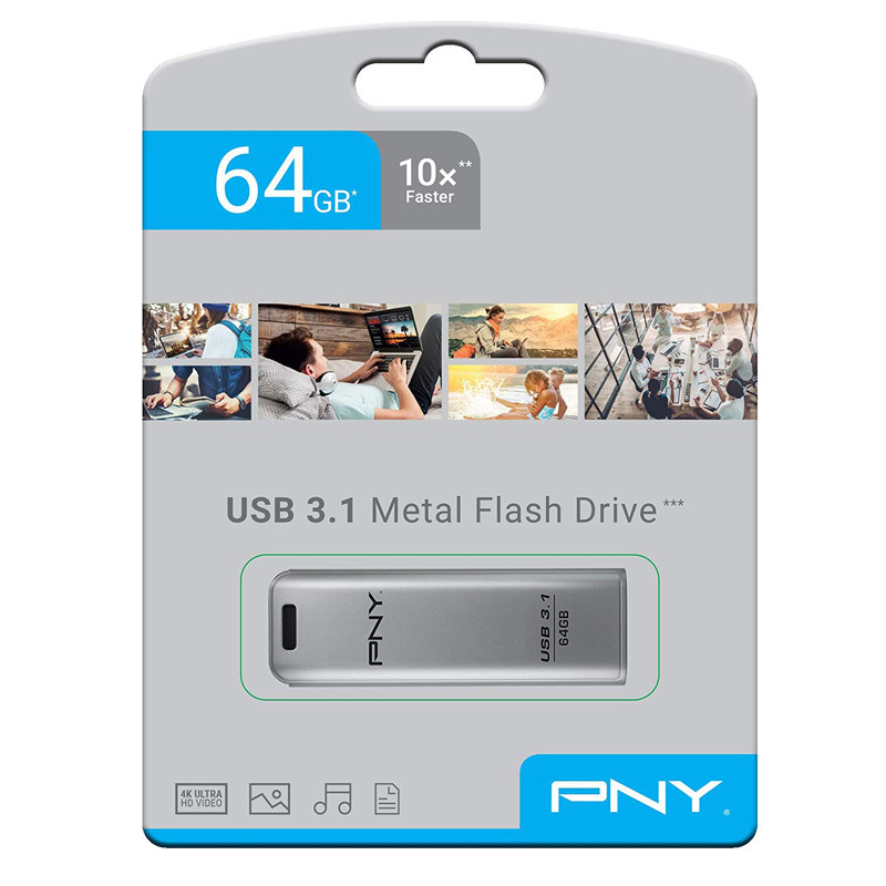 فلش 64 گیگ پی ان وای PNY Elite Steel USB3.1