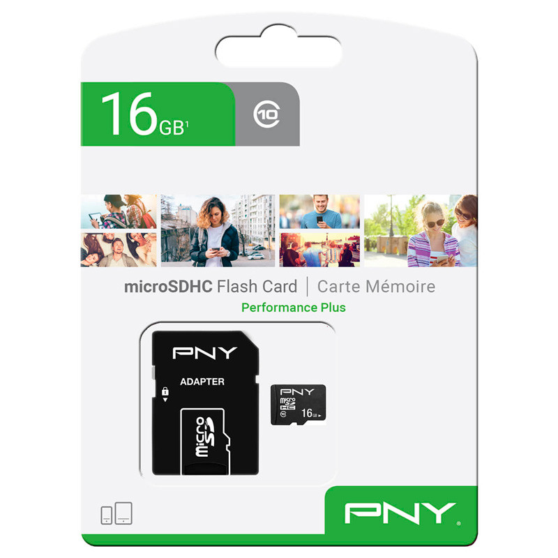 رم میکرو 16 گیگ پی ان وای PNY Performance Plus U1 C10 100MB/s + خشاب