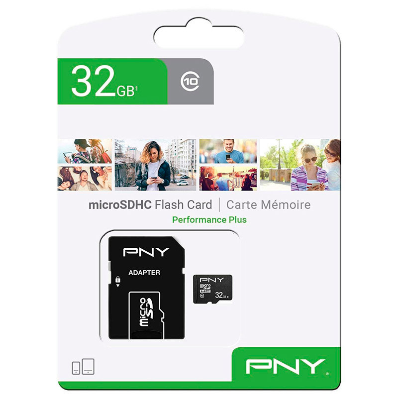 رم میکرو 32 گیگ پی ان وای PNY Performance Plus U1 C10 100MB/s + خشاب