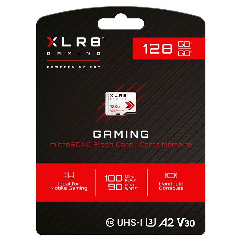 رم میکرو 128 گیگ پی ان وای PNY XLR8 A2 V30 U3 100MB/s