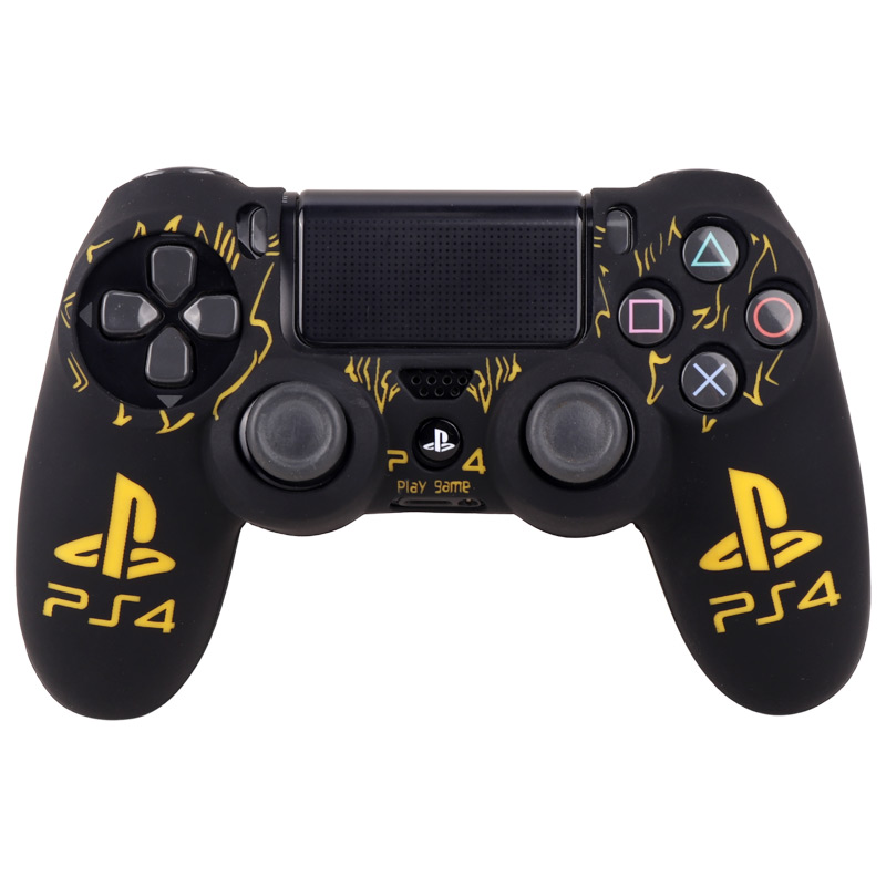 روکش دسته بازی PS4 طرح لگو زمینه زرد مشکی