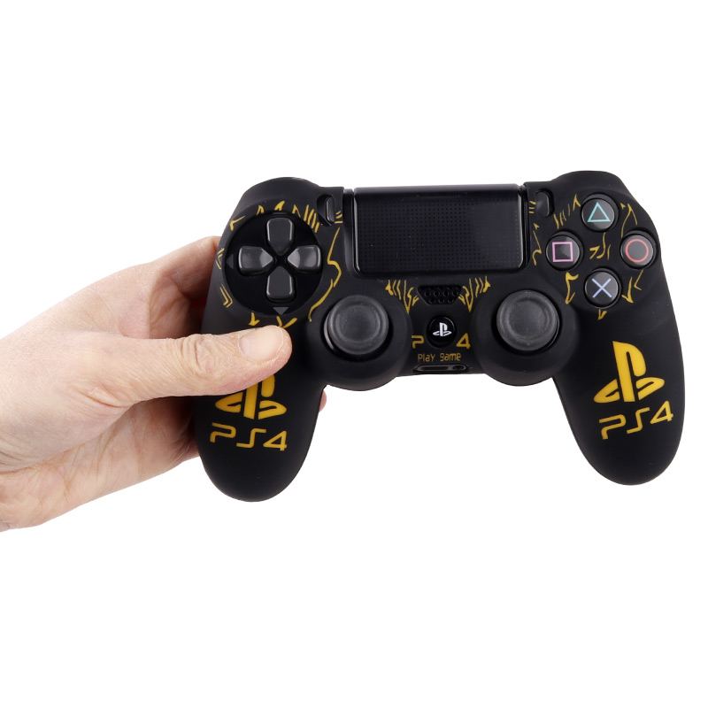 روکش دسته بازی PS4 طرح لگو زمینه زرد مشکی