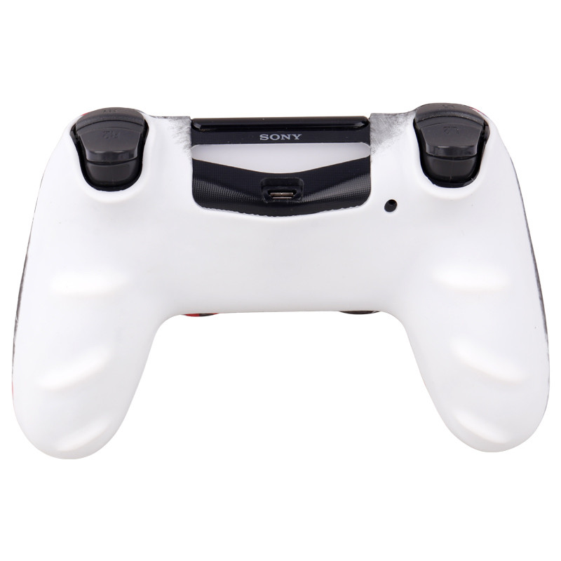 روکش دسته بازی PS4 طرح گل زمینه مشکی کد 2