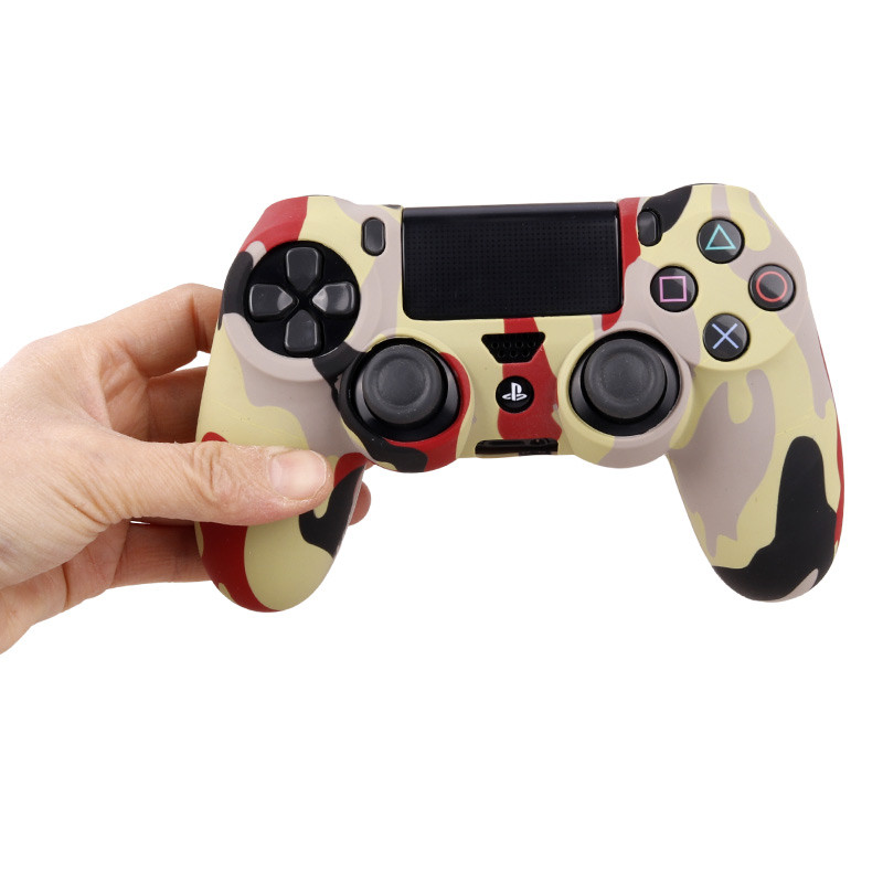 روکش دسته بازی PS4 طرح چریکی خاکی قرمز زرد