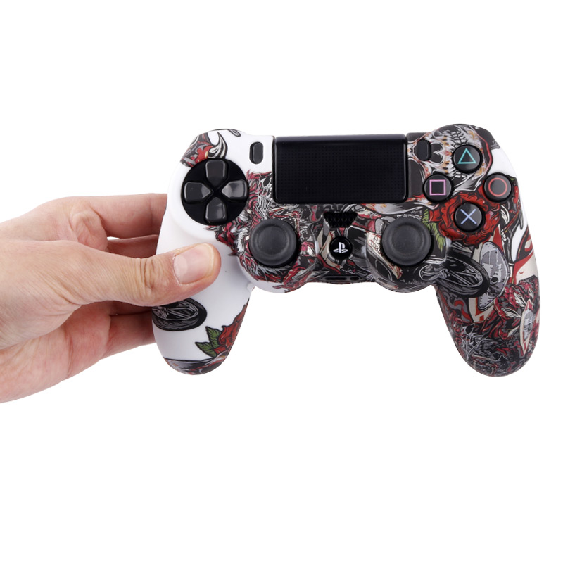 روکش دسته بازی PS4 طرح موتور زمینه سفید