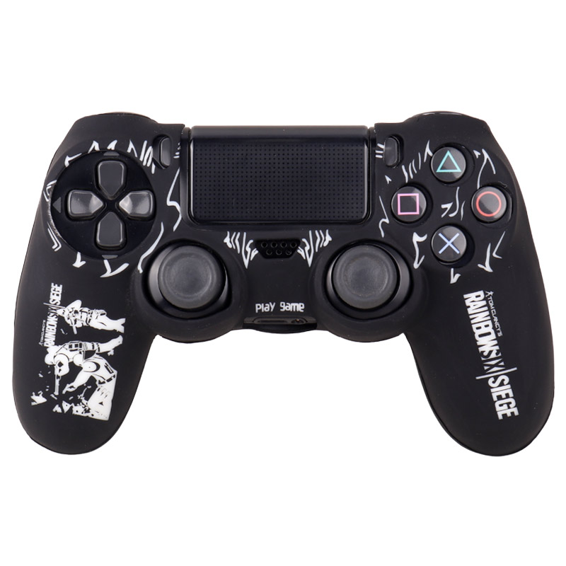 روکش دسته بازی PS4 طرح Rainbow 6 مشکی سفید کد 2