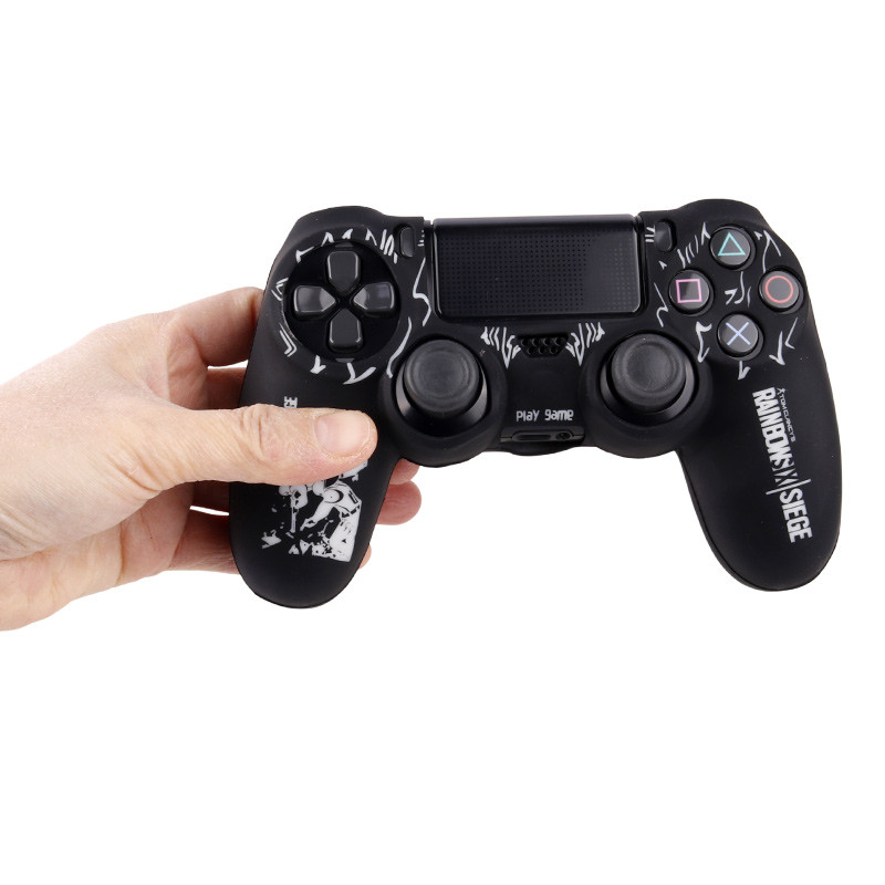 روکش دسته بازی PS4 طرح Rainbow 6 مشکی سفید کد 2