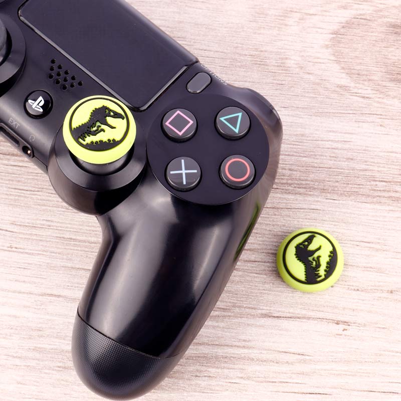 روکش آنالوگ دسته بازی Play Station/XBOX طرح دایناسور زمینه سبز