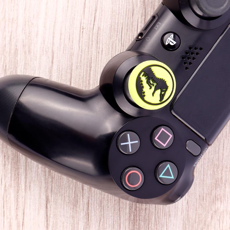 روکش آنالوگ دسته بازی Play Station/XBOX طرح دایناسور زمینه سبز