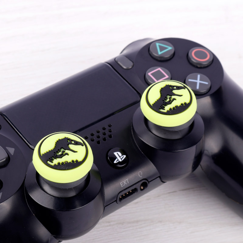 روکش آنالوگ دسته بازی Play Station/XBOX طرح دایناسور زمینه سبز