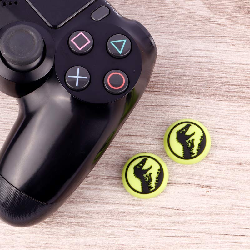 روکش آنالوگ دسته بازی Play Station/XBOX طرح دایناسور زمینه سبز