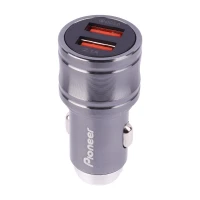 شارژر فندکی فست شارژ Pioneer C8636 5.4A QC3.0 PD 30W