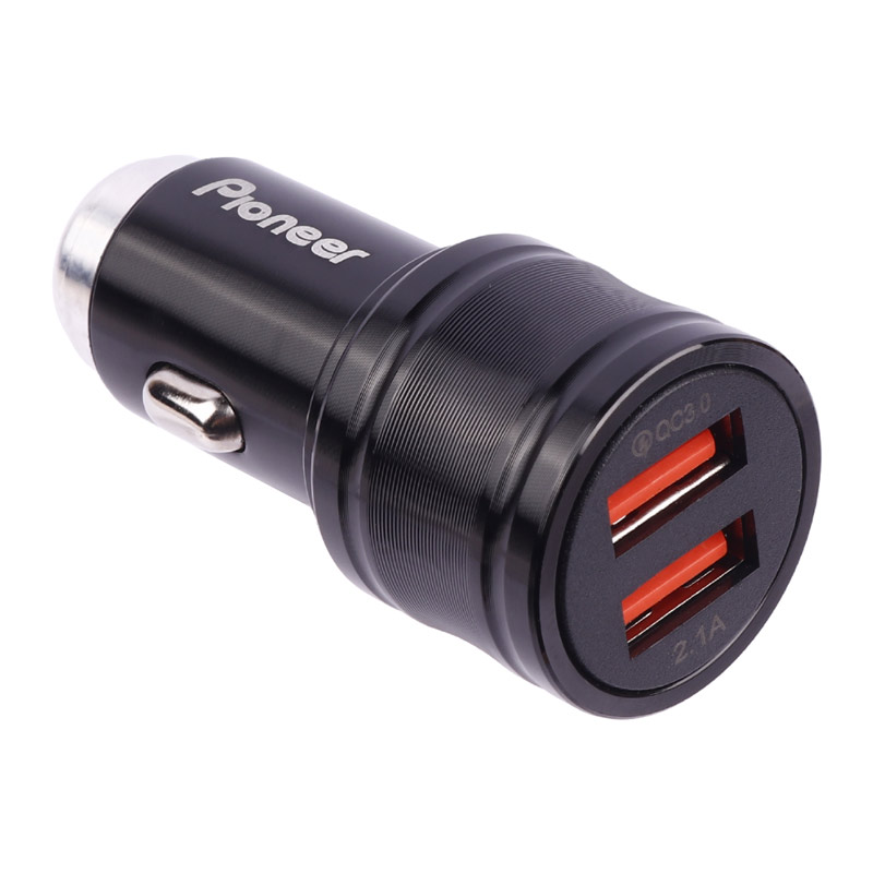 شارژر فندکی فست شارژ Pioneer C8636 5.4A QC3.0 PD 30W