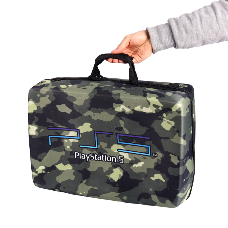 کیف کنسول بازی PS5 طرح Playstation 5 چریکی سبز