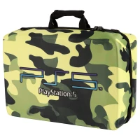 کیف کنسول بازی PS5 طرح Playstation 5 چریکی زرد مشکی
