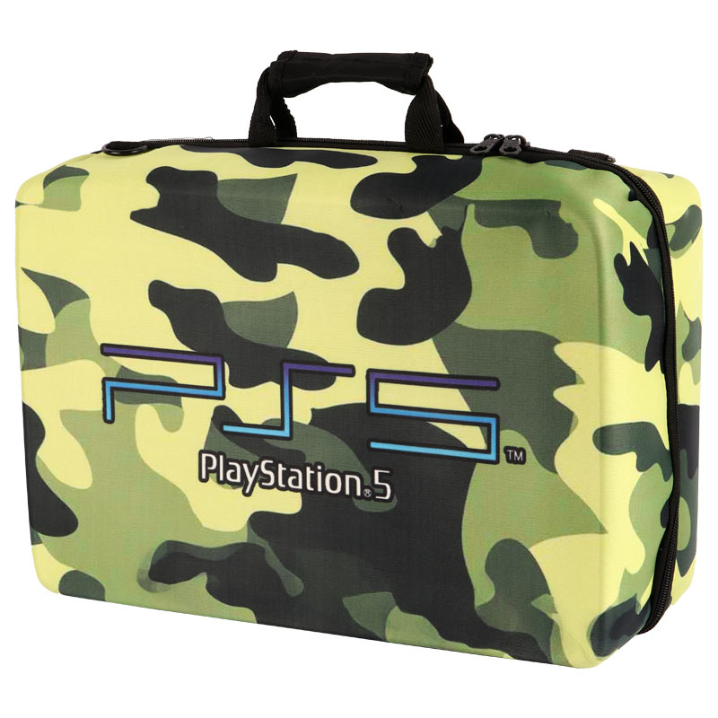 کیف کنسول بازی PS5 طرح Playstation 5 چریکی زرد مشکی