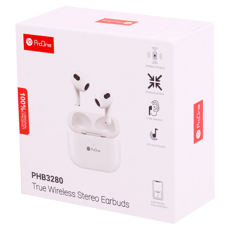 هندزفری بلوتوث دو تایی ProOne PHB3280 TWS