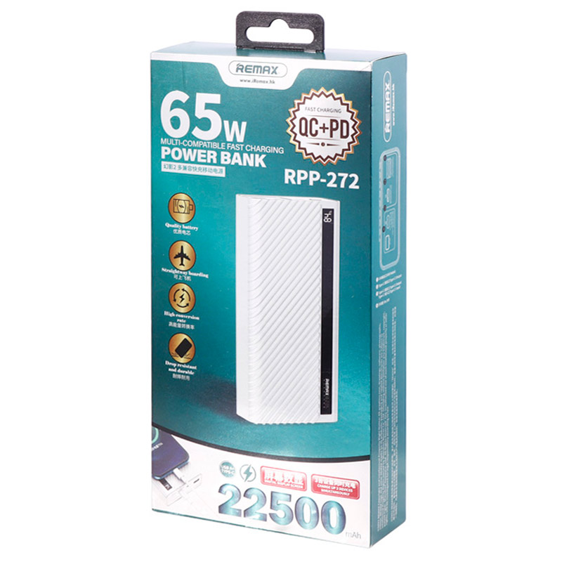 پاور بانک فست شارژ 22500 ریمکس Remax RPP-272 QC PD 65W