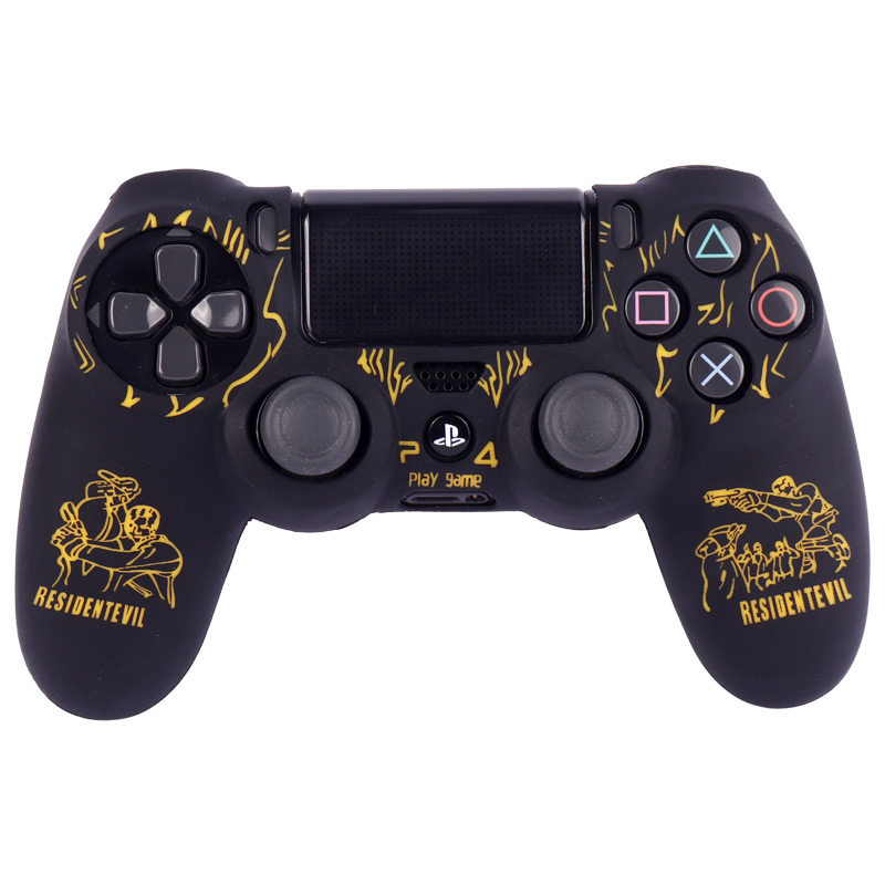 روکش دسته بازی PS4 طرح Resident Evil مشکی زرد