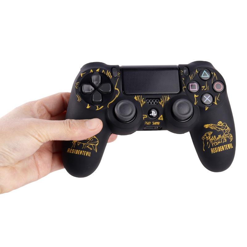 روکش دسته بازی PS4 طرح Resident Evil مشکی زرد