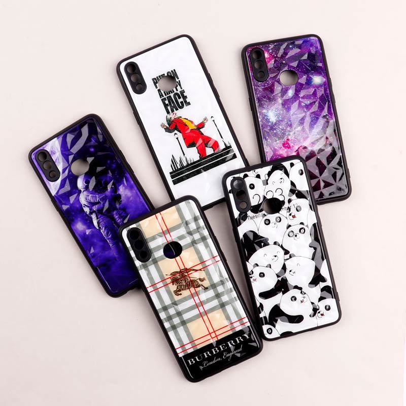 قاب طرحدار پشت برجسته محافظ لنزدار Samsung Galaxy A10s