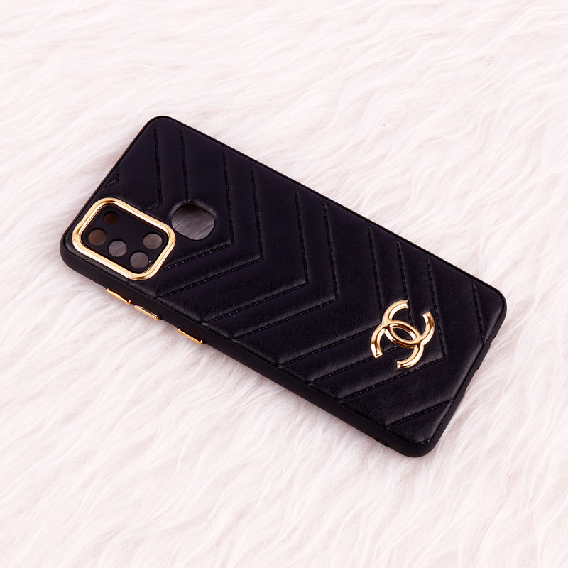 قاب پافر چرمی لوزی محافظ لنزدار Samsung Galaxy A21s