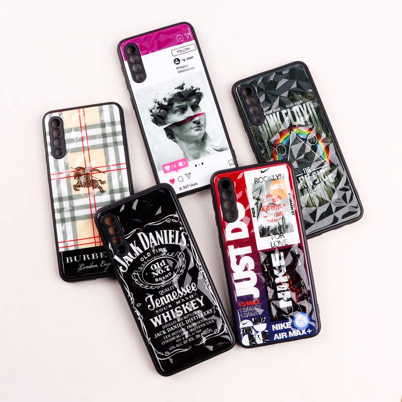 قاب طرحدار پشت برجسته محافظ لنزدار Samsung Galaxy A50