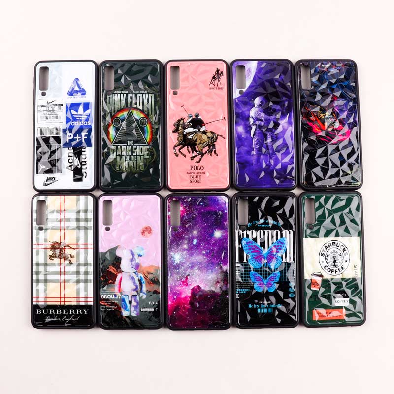 قاب طرحدار پشت برجسته Samsung Galaxy A7 2018