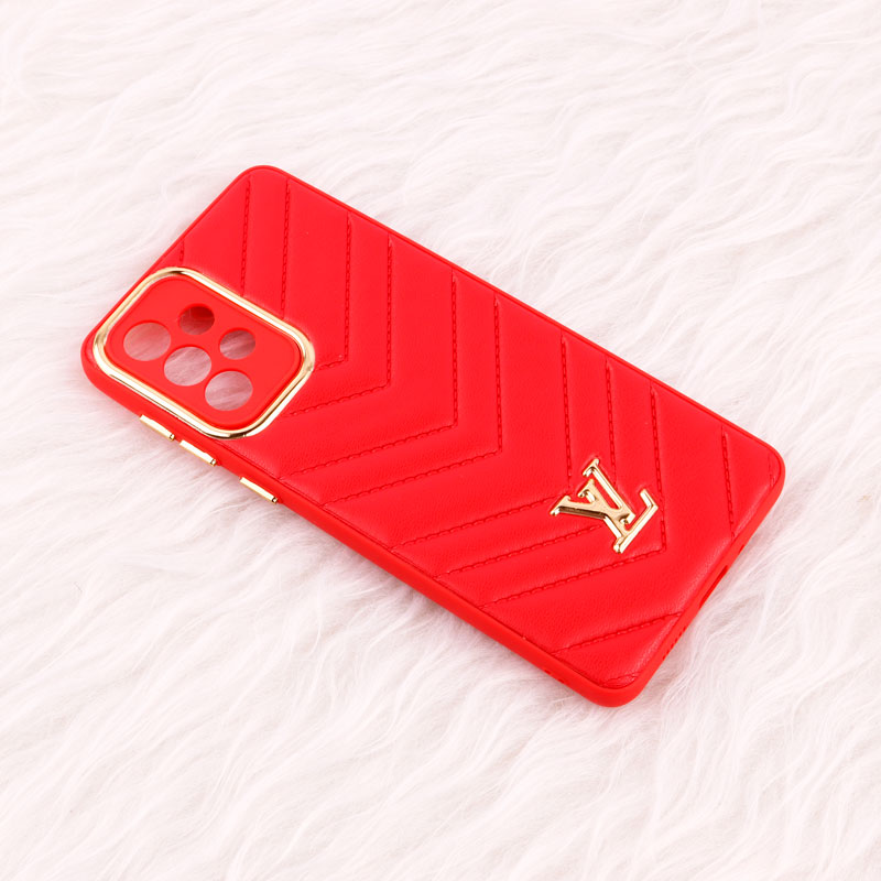 قاب پافر چرمی لوزی محافظ لنزدار Samsung Galaxy A73