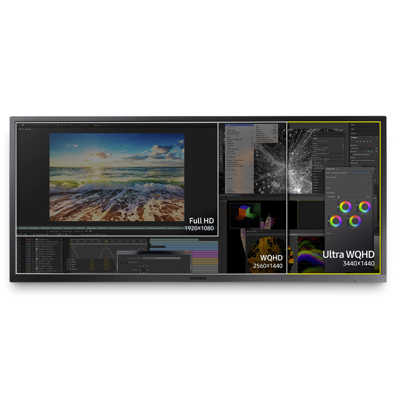 مانیتور سامسونگ LS34J550WQ Ultra سایز 34.1 اینچ