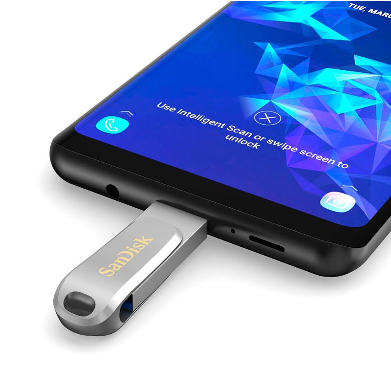 فلش 256 گیگ سن دیسک SanDisk Dual Drive Luxe OTG Type-C USB3.1