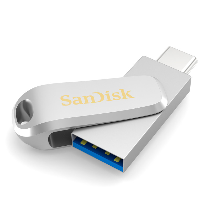 فلش 256 گیگ سن دیسک SanDisk Dual Drive Luxe OTG Type-C USB3.1