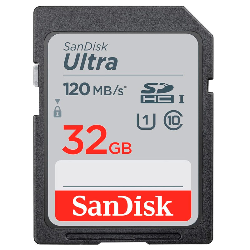 رم اس دی ۳۲ گیگ سن دیسک SanDisk Ultra C10 U1 120MB/s پک ضعیف