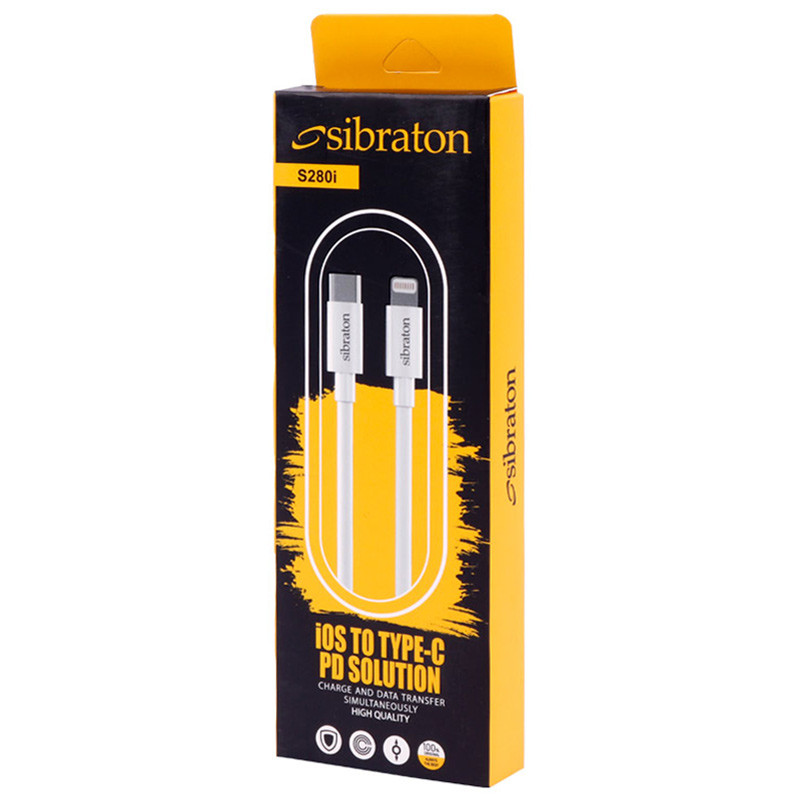 کابل تبدیل Sibraton S280i Type-C to Lightning 3A 1.1m