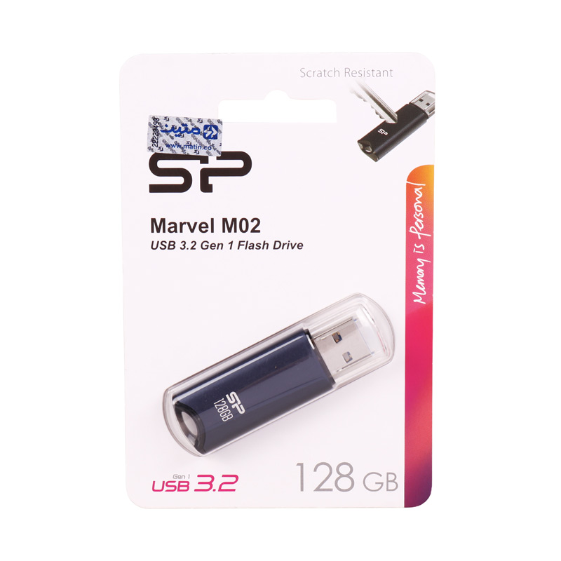 فلش 128 گیگ سیلیکون پاور Silicon Power Marvel M02 USB3.2
