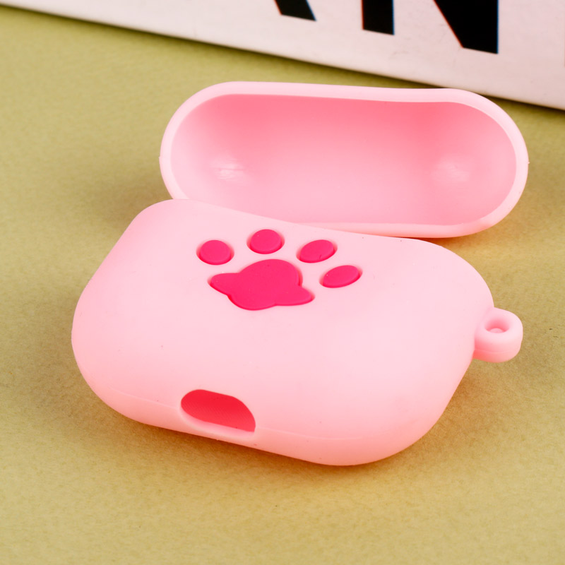 محافظ AirPods 3 سیلیکونی عروسکی پنجه صورتی