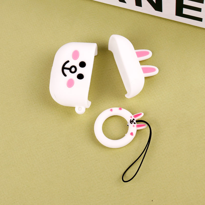 محافظ AirPods 3 سیلیکونی عروسکی خرگوش سفید