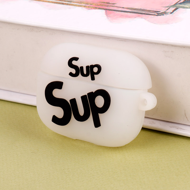 محافظ AirPods Pro سیلیکونی عروسکی Sup بی رنگ