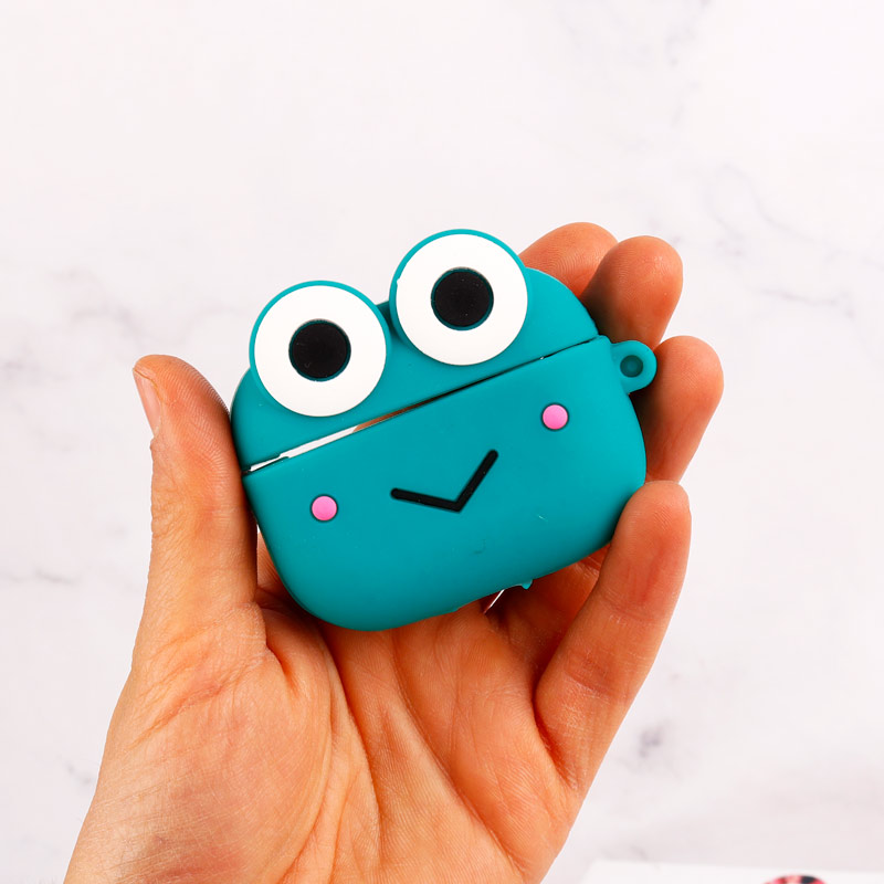 محافظ AirPods Pro سیلیکونی عروسکی قورباغه سبز