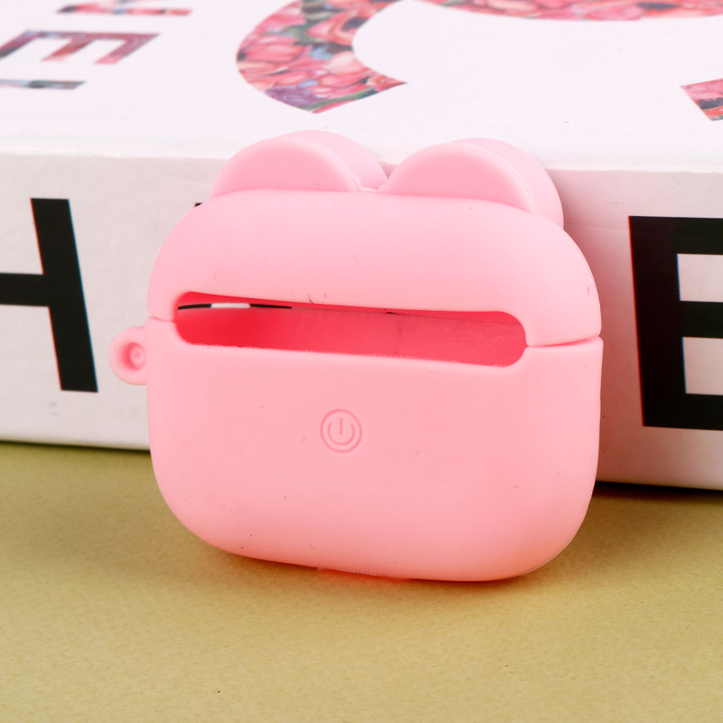 محافظ AirPods Pro سیلیکونی عروسکی قورباغه صورتی