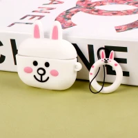 محافظ AirPods Pro سیلیکونی عروسکی خرگوش سفید
