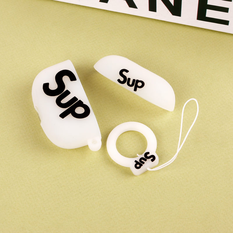 محافظ AirPods Pro سیلیکونی عروسکی Sup بی رنگ
